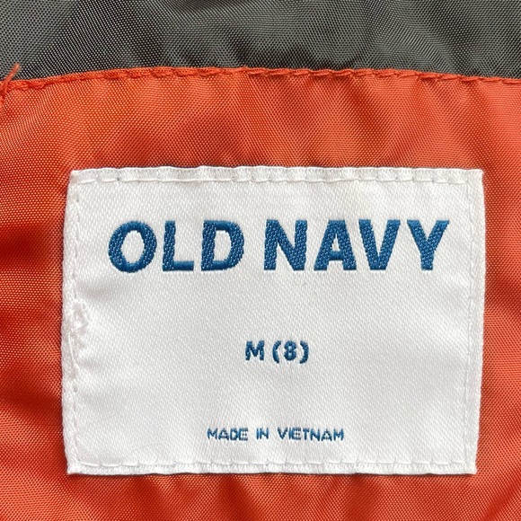 Old Navy Kids Orange Puffer Vest - Size 8 - Picture 4 of 8